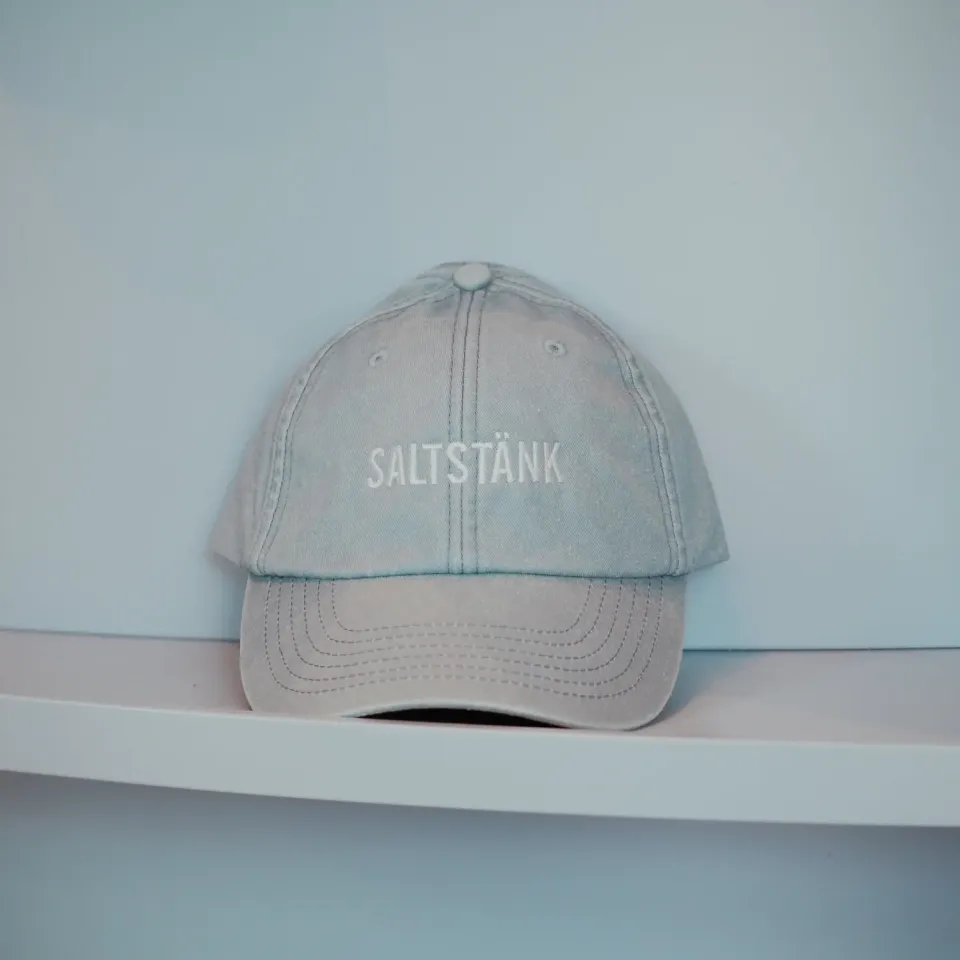 Malmö Chokoladefabrik Saltstänk keps bomuld vintage