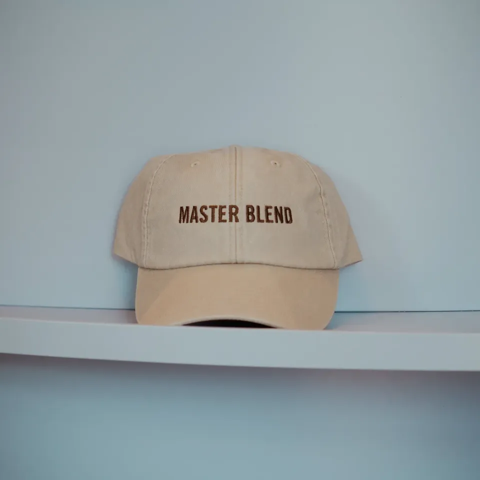 Malmö Chokoladefabrik Master Blend kasket vintage bomuld