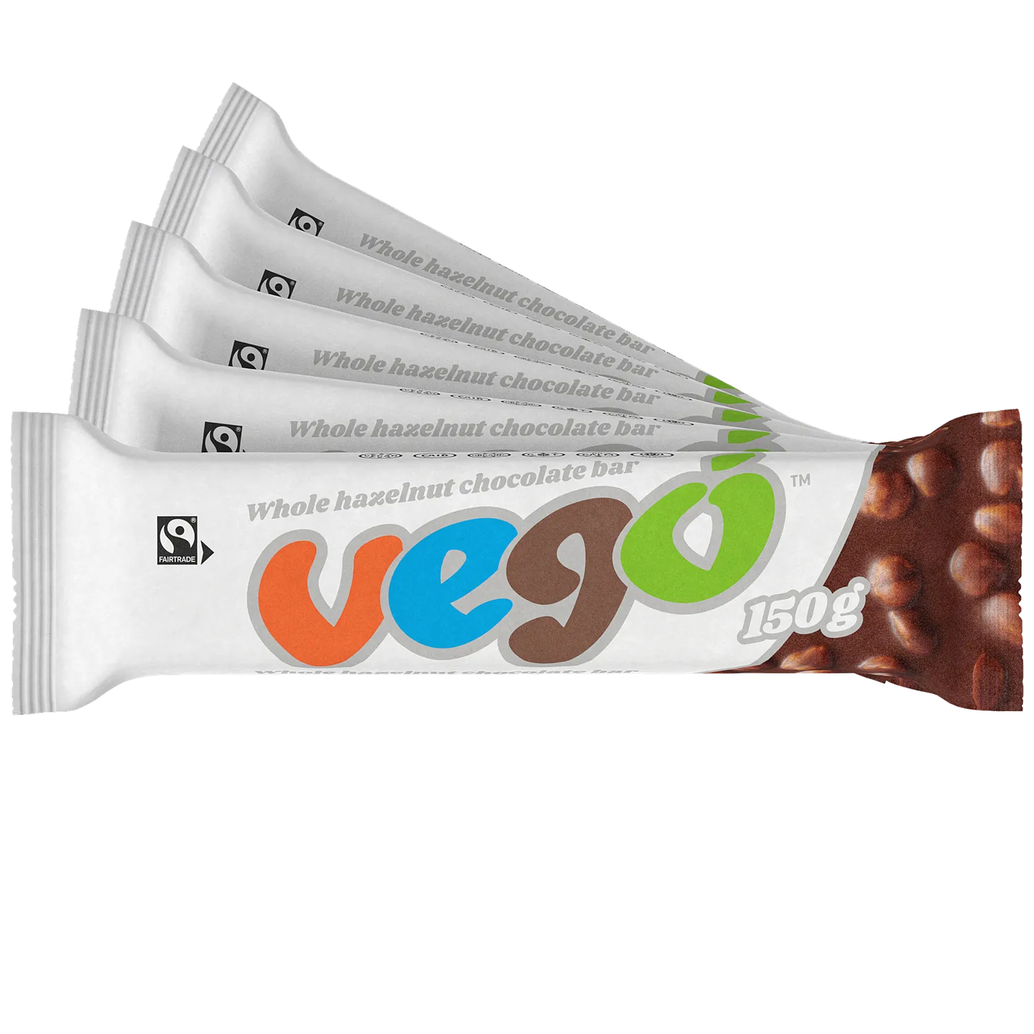 Vego Bar hasselnødde chokolade 150 g hele nødder