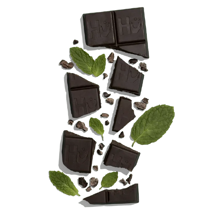 Hu Crunchy Mint chokoladebar 6-pak 70%