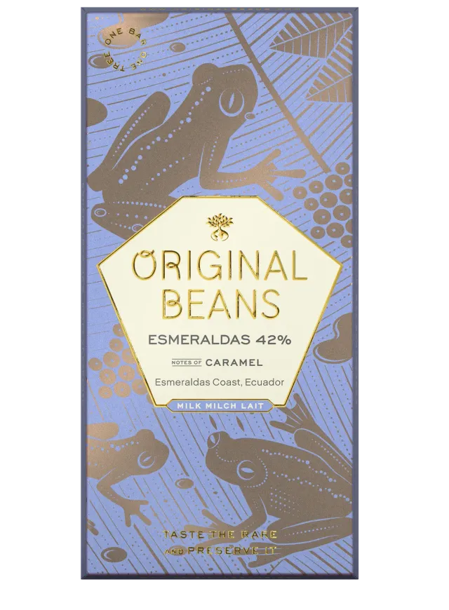 Original Beans Esmeraldas 42% mælkechokolade 70g karamel
