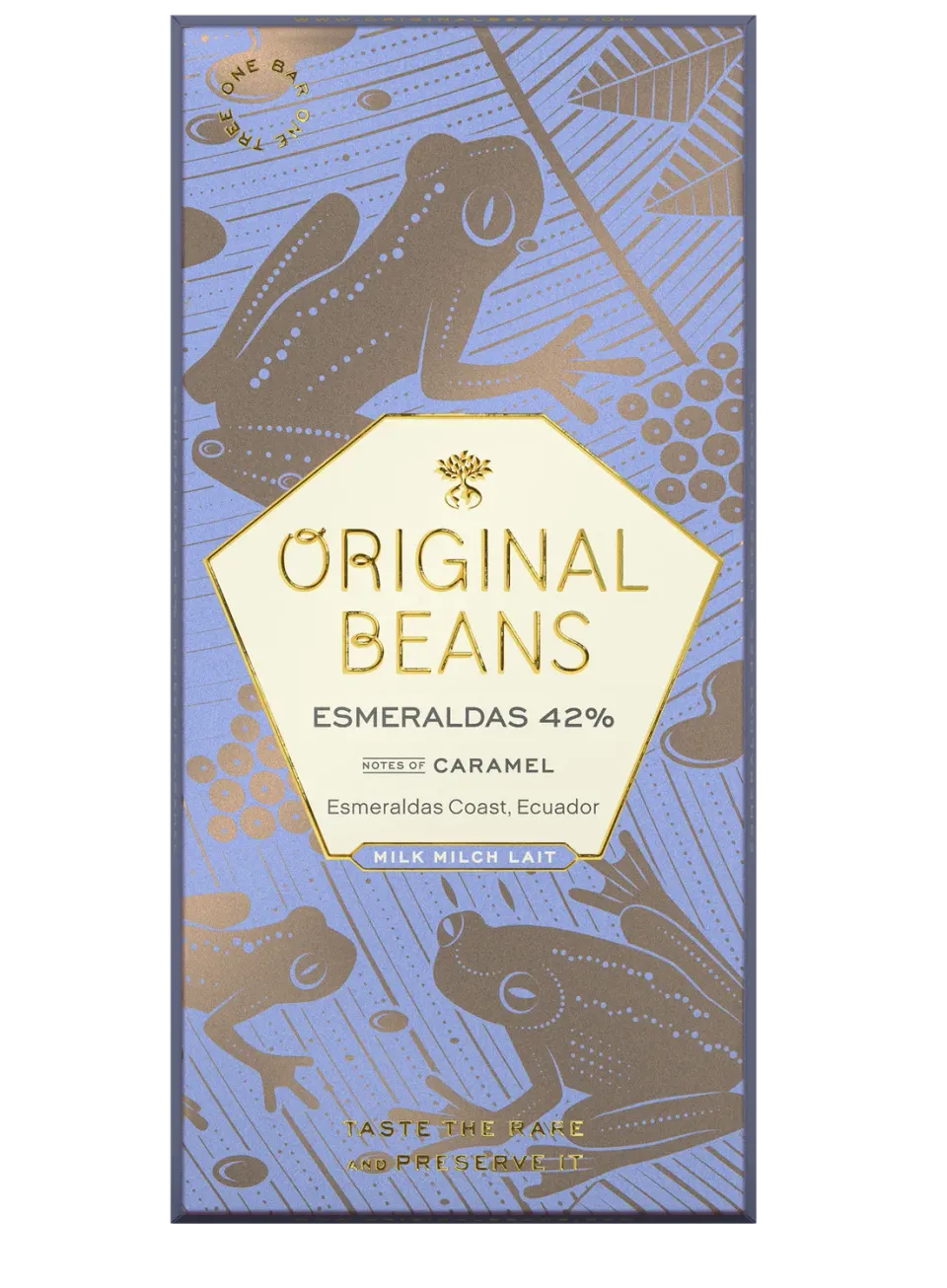 Original Beans Esmeraldas 42% mælkechokolade 70g karamel