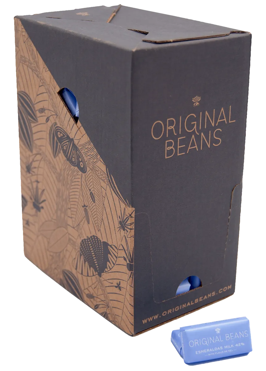 Original Beans Esmeraldas Milk 42% chokoladebar 70g karamel