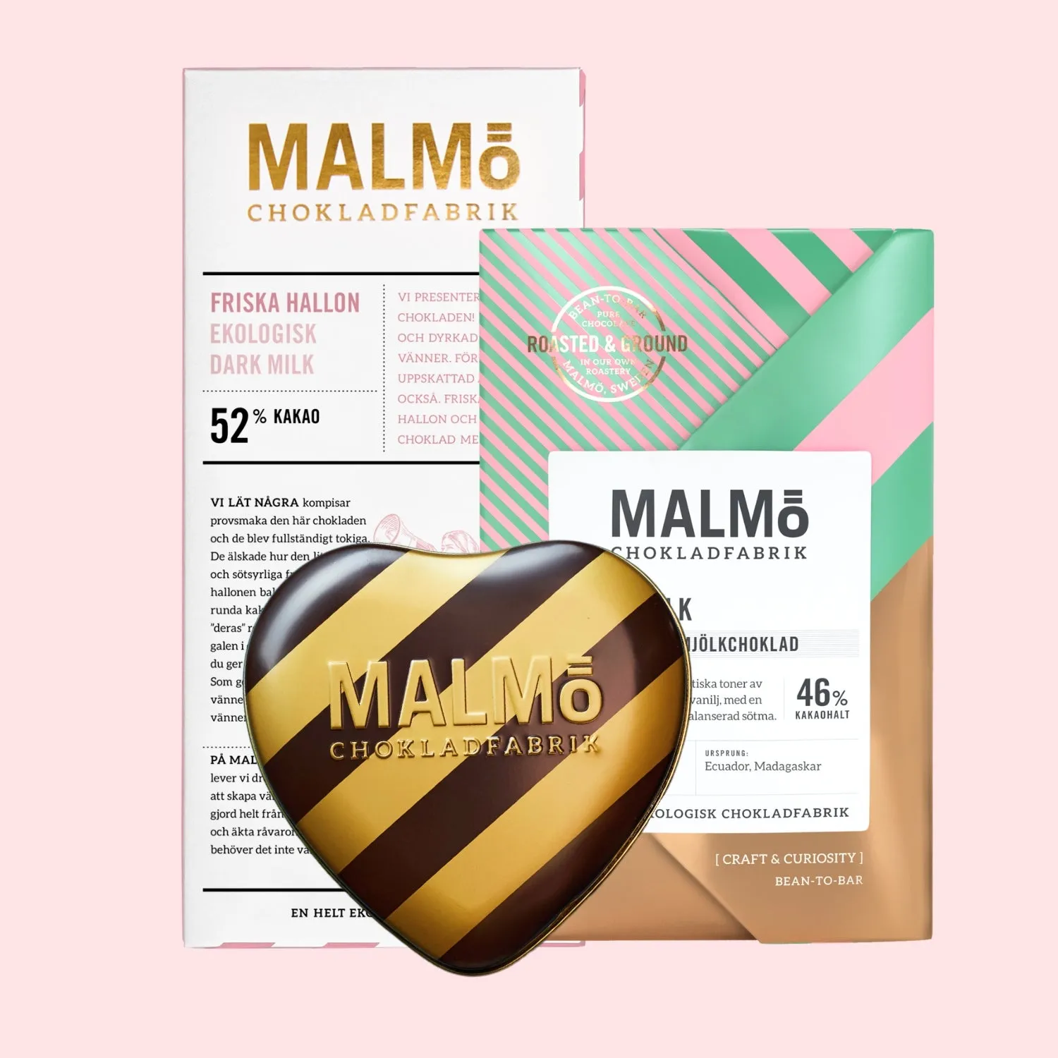 Malmö chokladfabrik Ekologisk Chokladgåva gaveæske 226g