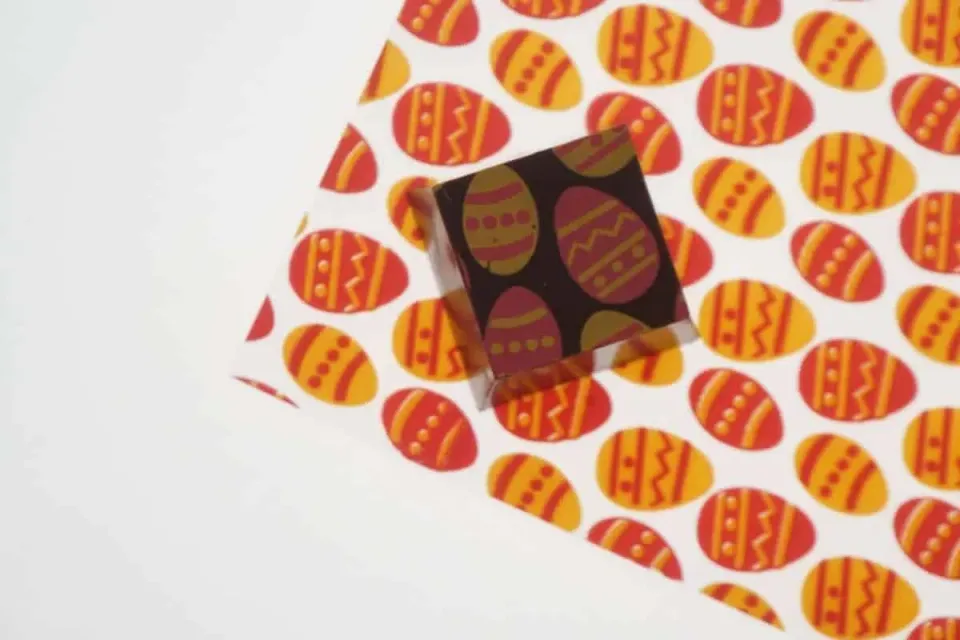 Chokoman Påskeæg mønsterark til chokolade