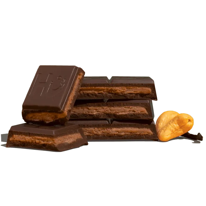 Hu Cashew Vanilla Bean mørk chokoladebar 6 stk 70%