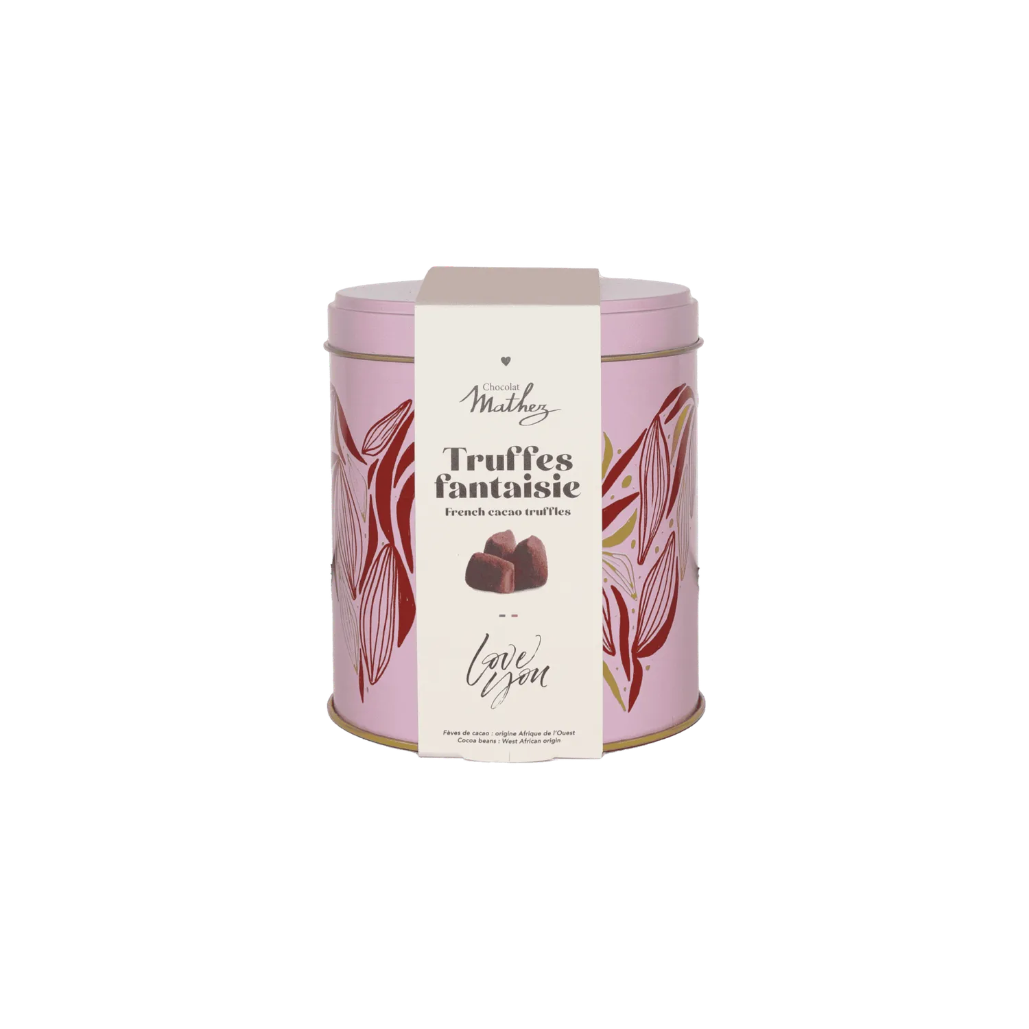 Mathez Pink Love metaldåse trøfler 250 g