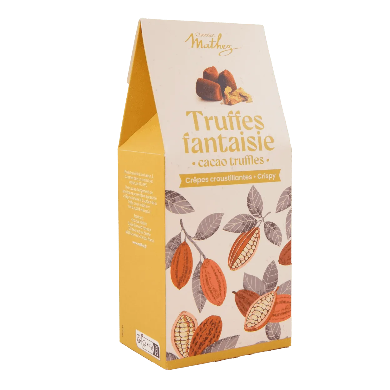Mathez Natural trøfler kakao 200g æske