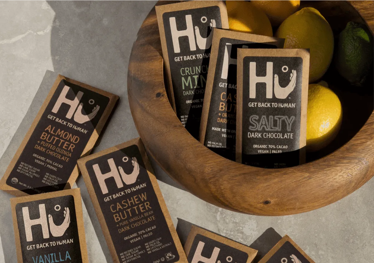 Hu Cashew Vanilla Bean mørk chokoladebar 6 stk 70%