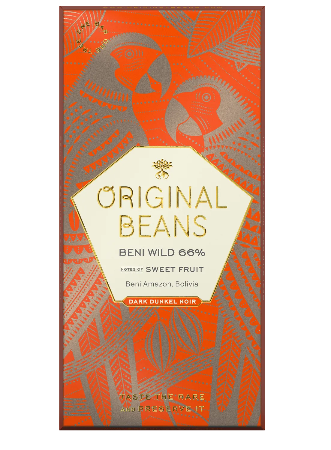 Original Beans Beni Wild 66% mørk chokolade 70g honning