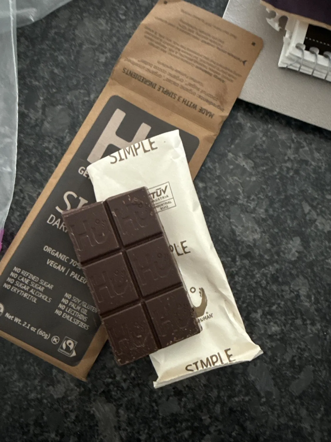 Hu Simple chokoladebar 6-pak 70% kakao