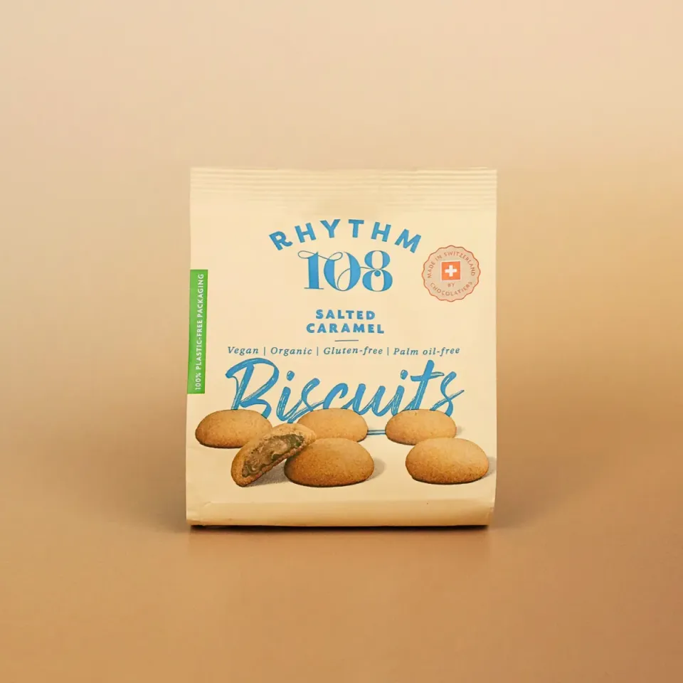 Rhythm 108 Salted Caramel Biscuits småkager 8x135g vegansk