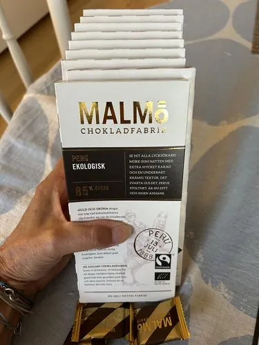 Malmø Chokoladefabrik Peru 85% mørk chokolade 80g vegansk