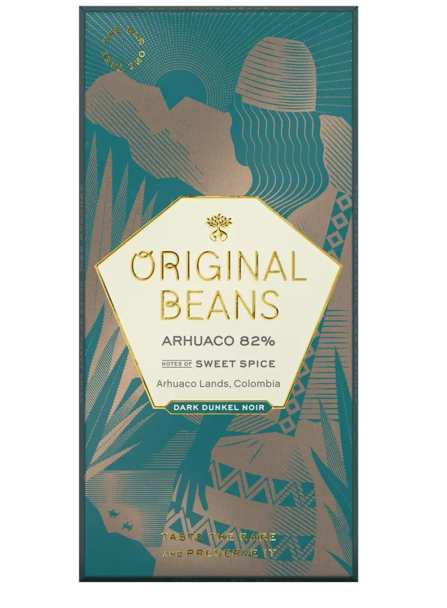 Original Beans Arhuaco 82% mørk chokolade 70g lakrids