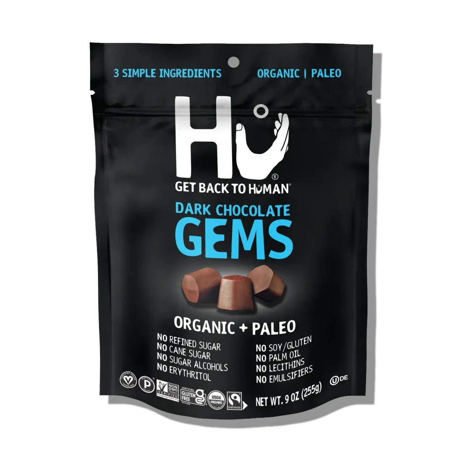 Hu Gems mørk chokolade 3-pak 70% bagning
