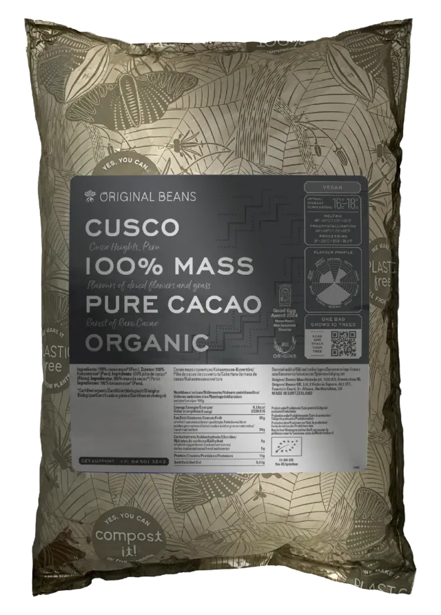 Original Beans Cusco 100% mørk chokolade 70g usødet