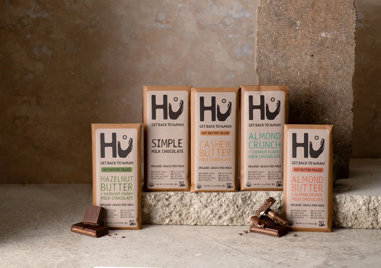 Hu Hazelnut Butter Crunch mælkechokolade 6-pak