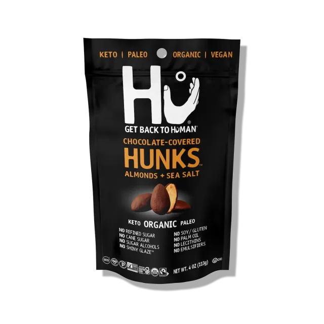 Hu Almonds Sea Salt hunks 70% 6-pak mørk