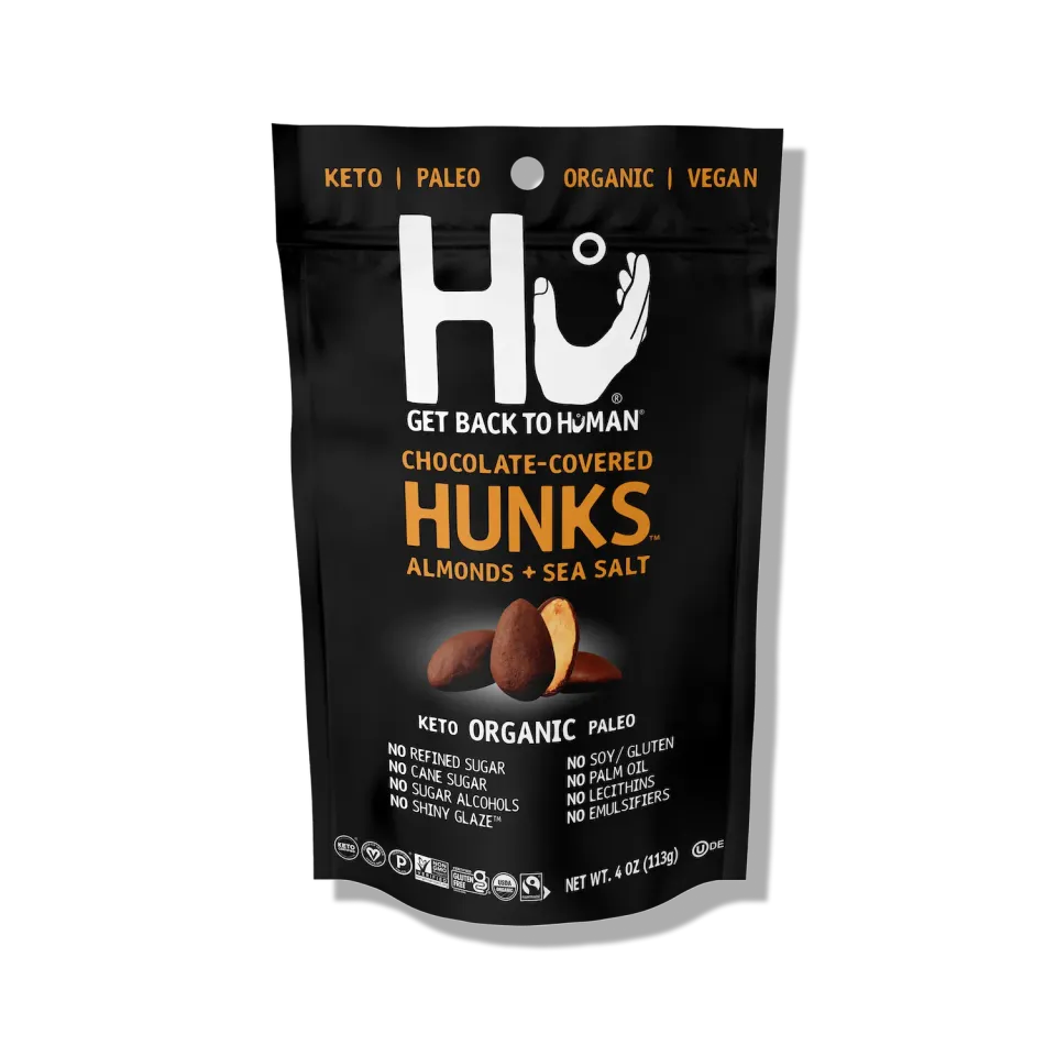 Hu Almonds Sea Salt hunks 70% 6-pak mørk