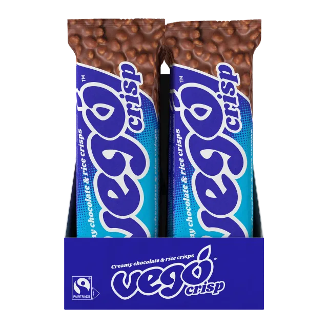 Vego Crisp chokoladebar 40 g puffet ris