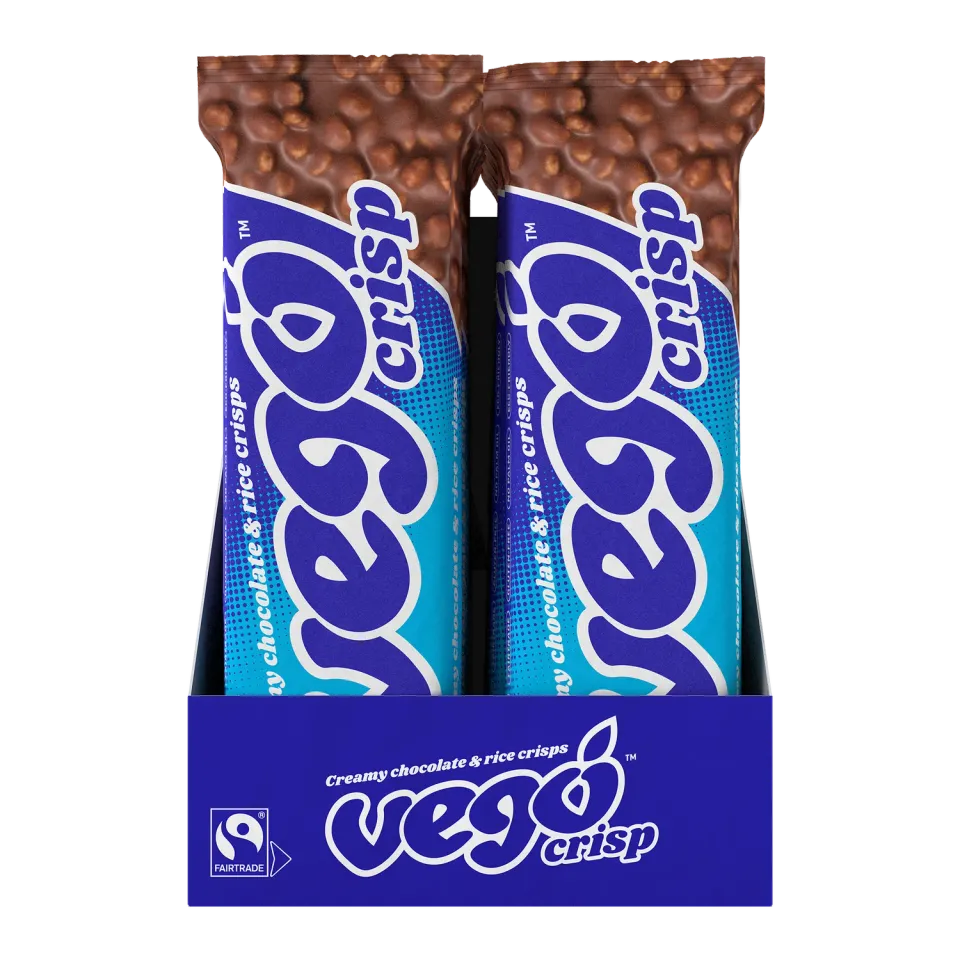 Vego Crisp chokoladebar 40 g puffet ris