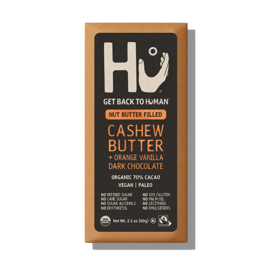 Hu Cashew Orange Vanilla chokoladebar 6-pak
