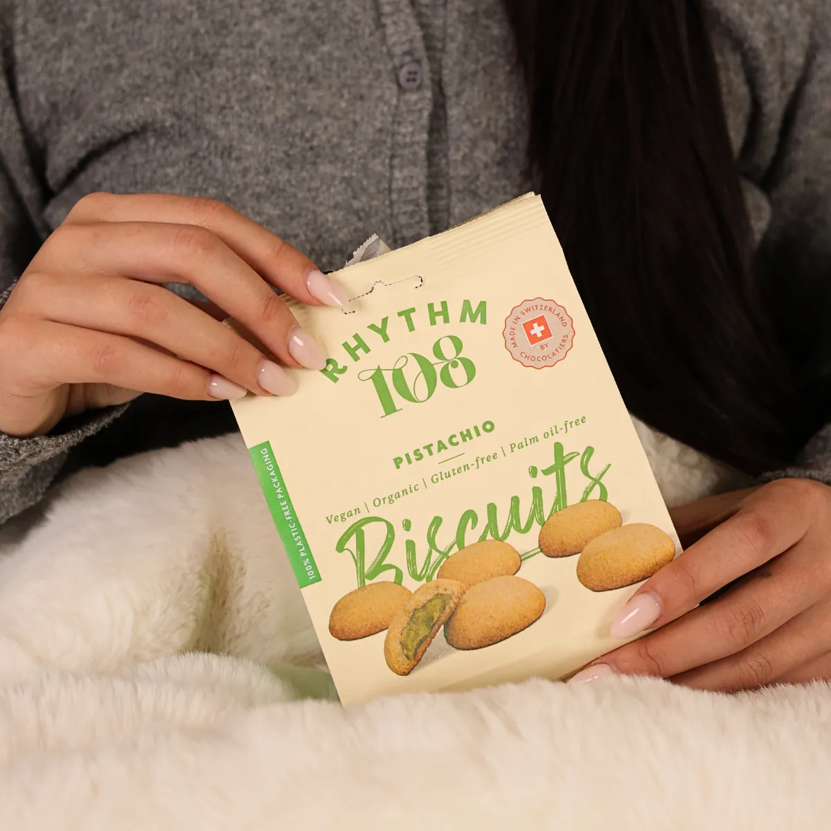 Rhythm 108 Pistachio Filled Biscuits kiks 8-pak pistacie