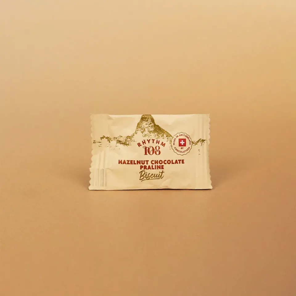 Rhythm 108 Hazelnut Praline småkager 130x15g enkeltpakkede