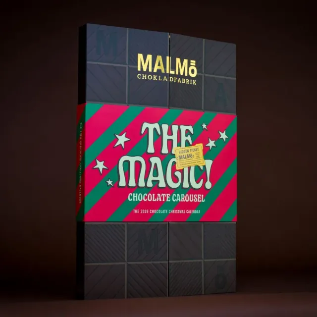 Malmö Chokladfabrik Julekalender 2026 chokolade 258g økologisk