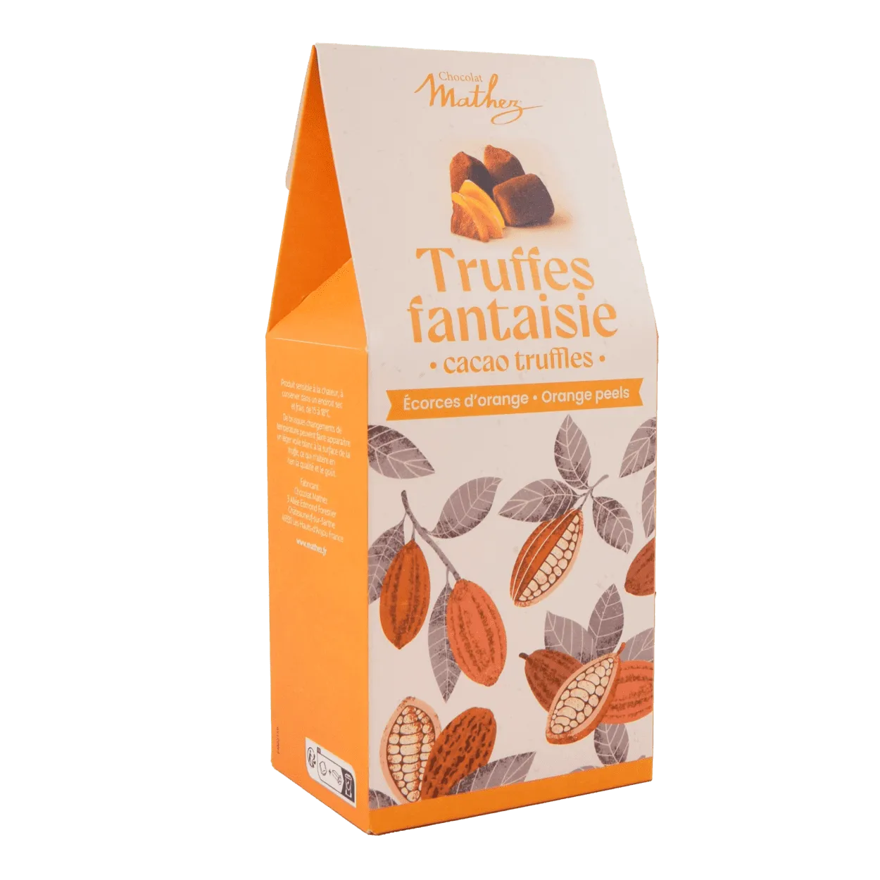 Mathez Natural trøfler kakao 200g æske