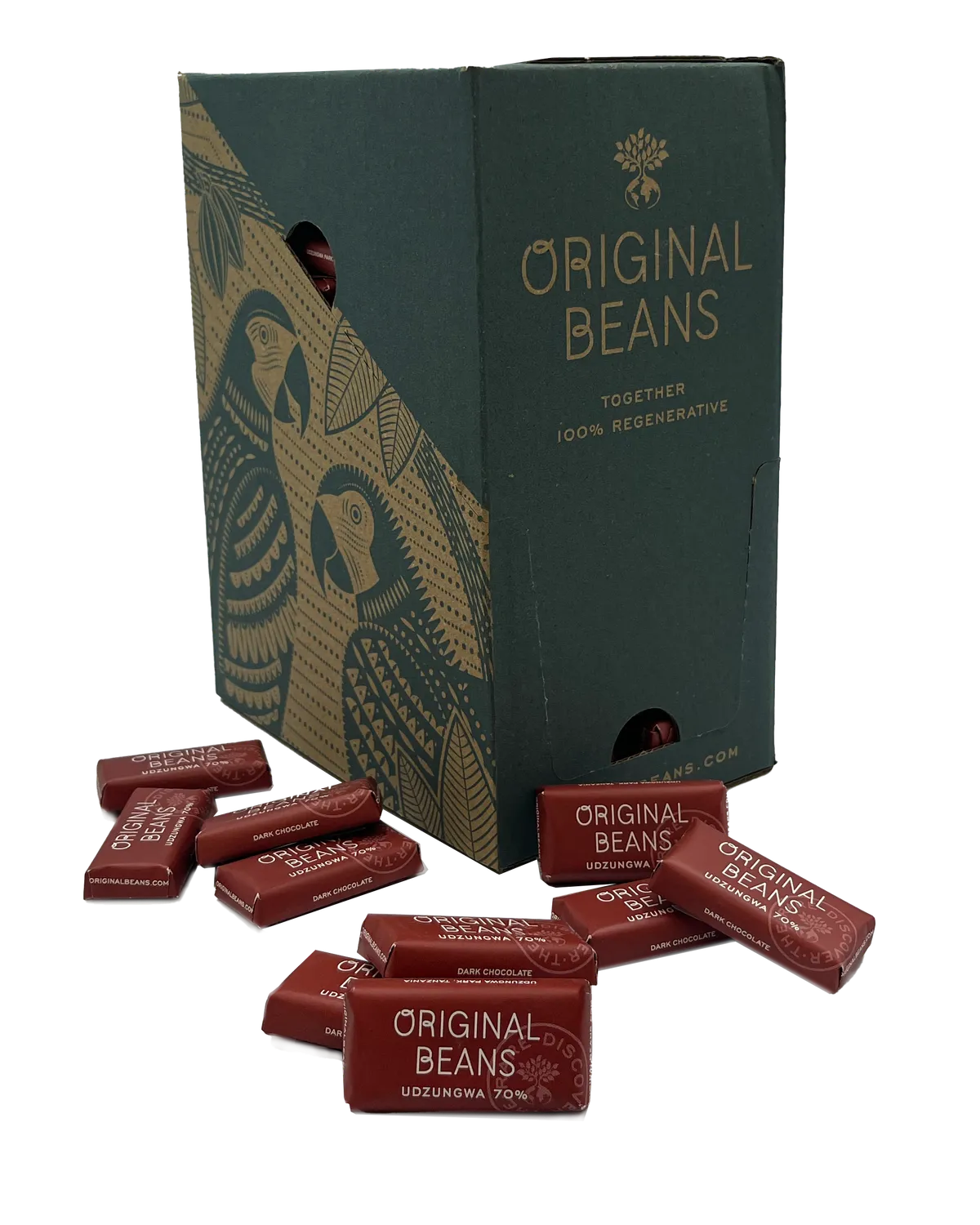 Original Beans Udzungwa 70% mørk chokolade 70g appelsin