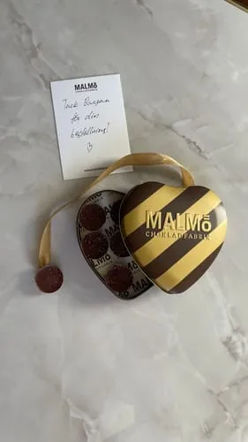 Malmö Chokoladefabrik Kärlek chokoladeæske 90 g bær