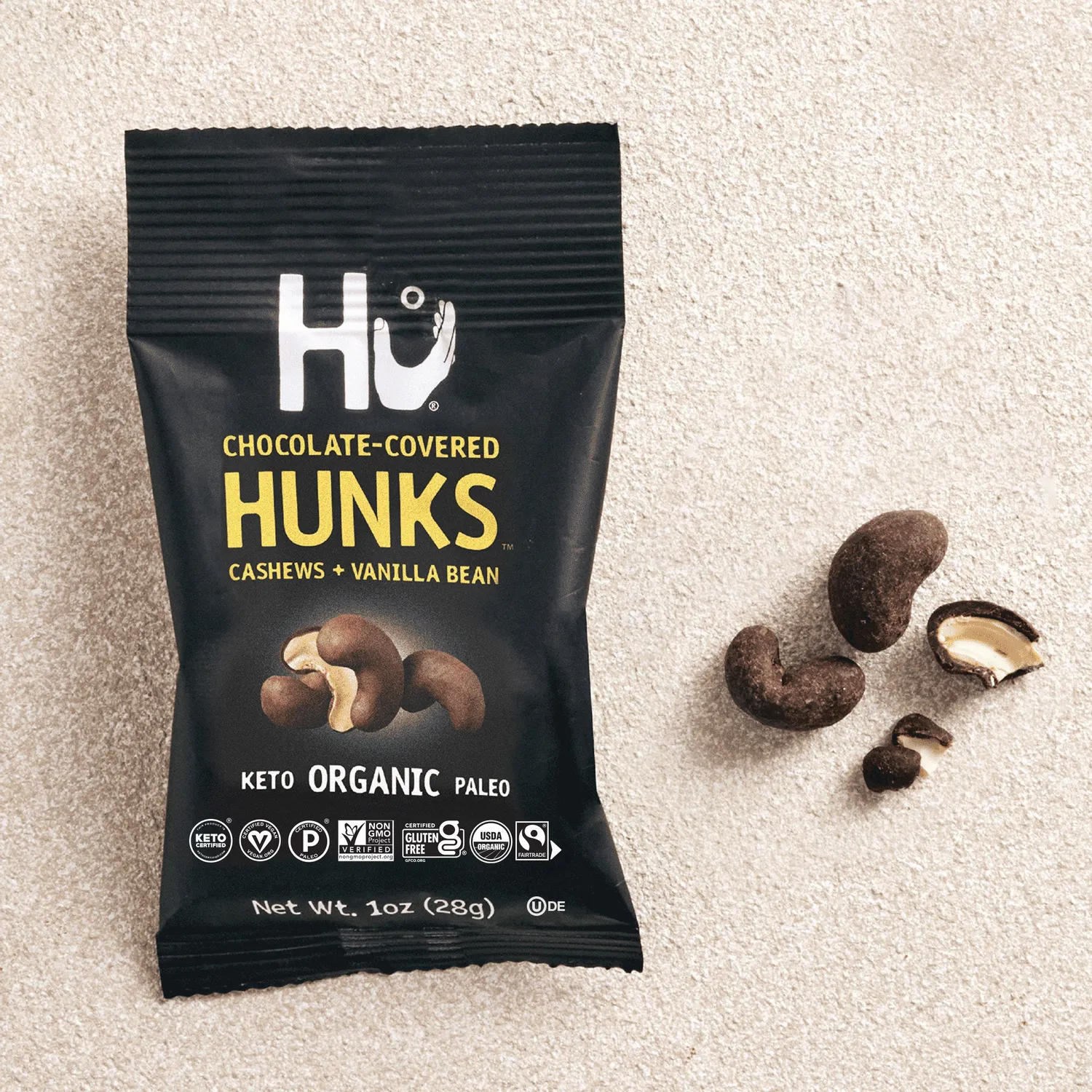 Hu Cashews Vanilla Bean hunks 28 g 10-pak