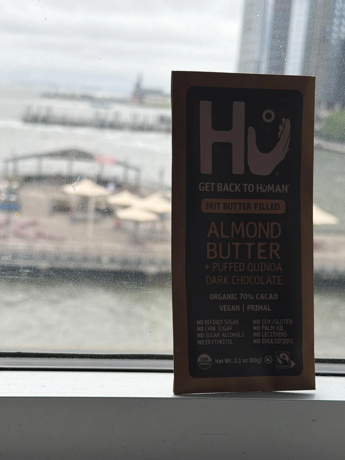 Hu Almond Crunch mørk chokolade 6-pak mandel