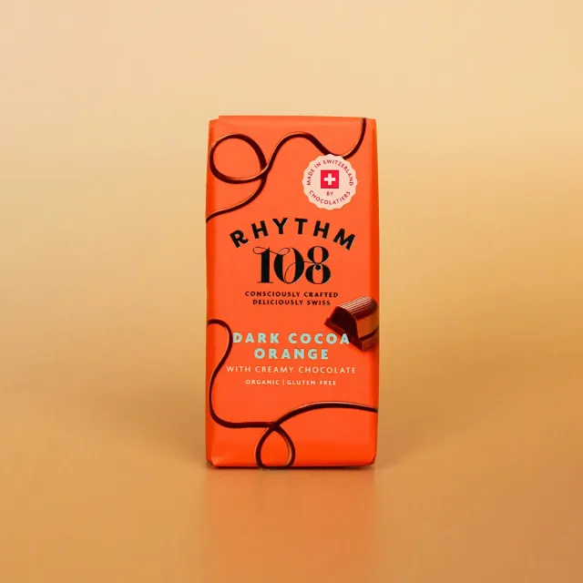 Rhythm 108 Dark Cocoa Orange chokoladeplader 6-pak appelsin
