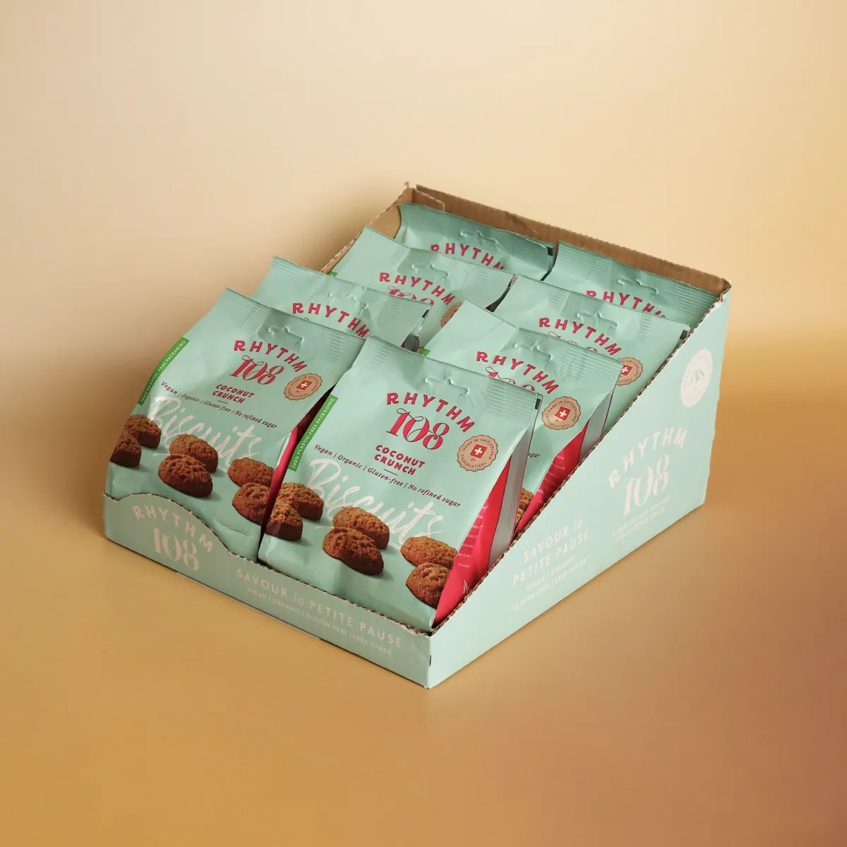 Rhythm 108 Coconut Crunch Biscuits kiks 8-pak kokos