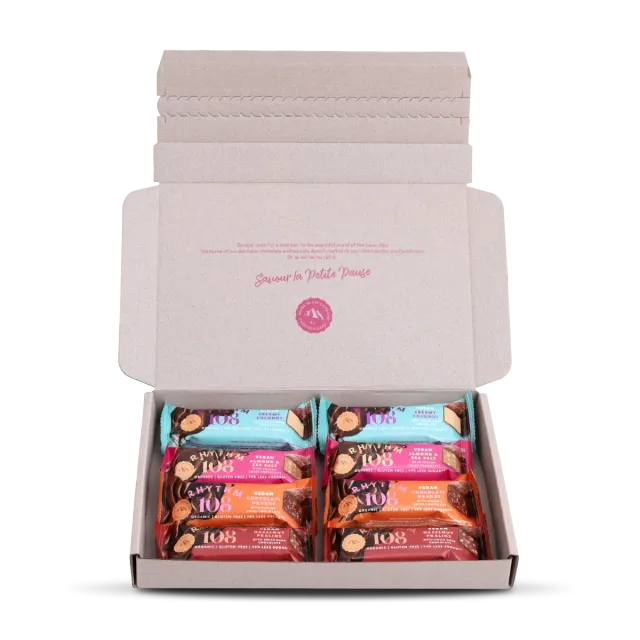 Rhythm 108 Assorted chokoladebarer 8-pak blandede pralin