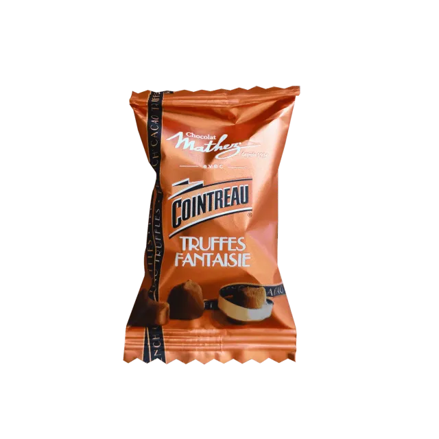 Mathez Cointreau chokoladetrøfler 2,6kg flowpacks appelsin