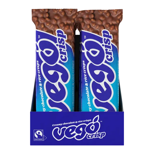 Vego Crisp chokoladebar 40 g puffede ris