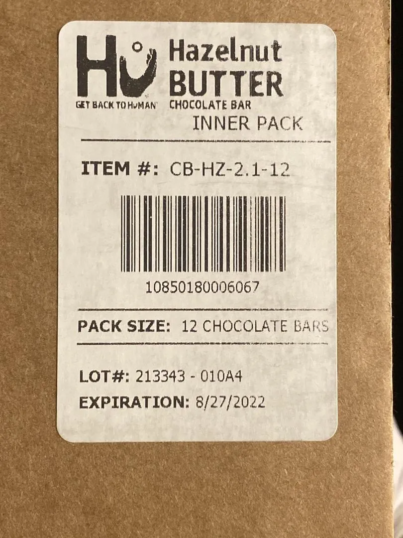 Hu Hazelnut Butter chokoladebar 6-pak 70%