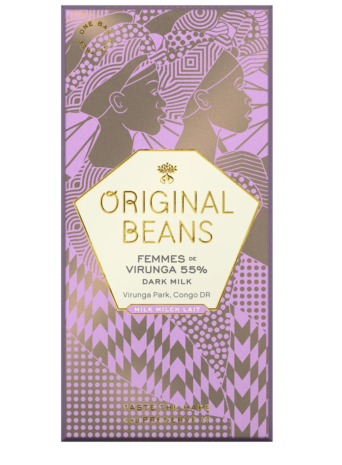 Original Beans Femmes Virunga 55% mørk chokolade 70g nød
