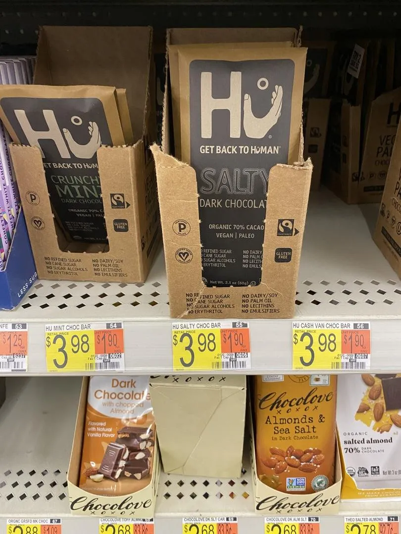 Hu Salty chokoladebar 6-pak 70% havsalt