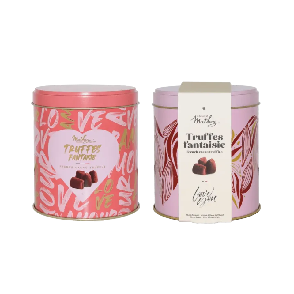 Mathez Pink Love metaldåse trøfler 250 g
