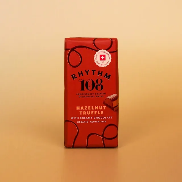 Rhythm 108 Hasselnød Trøffel chokolade 6x100g vegansk