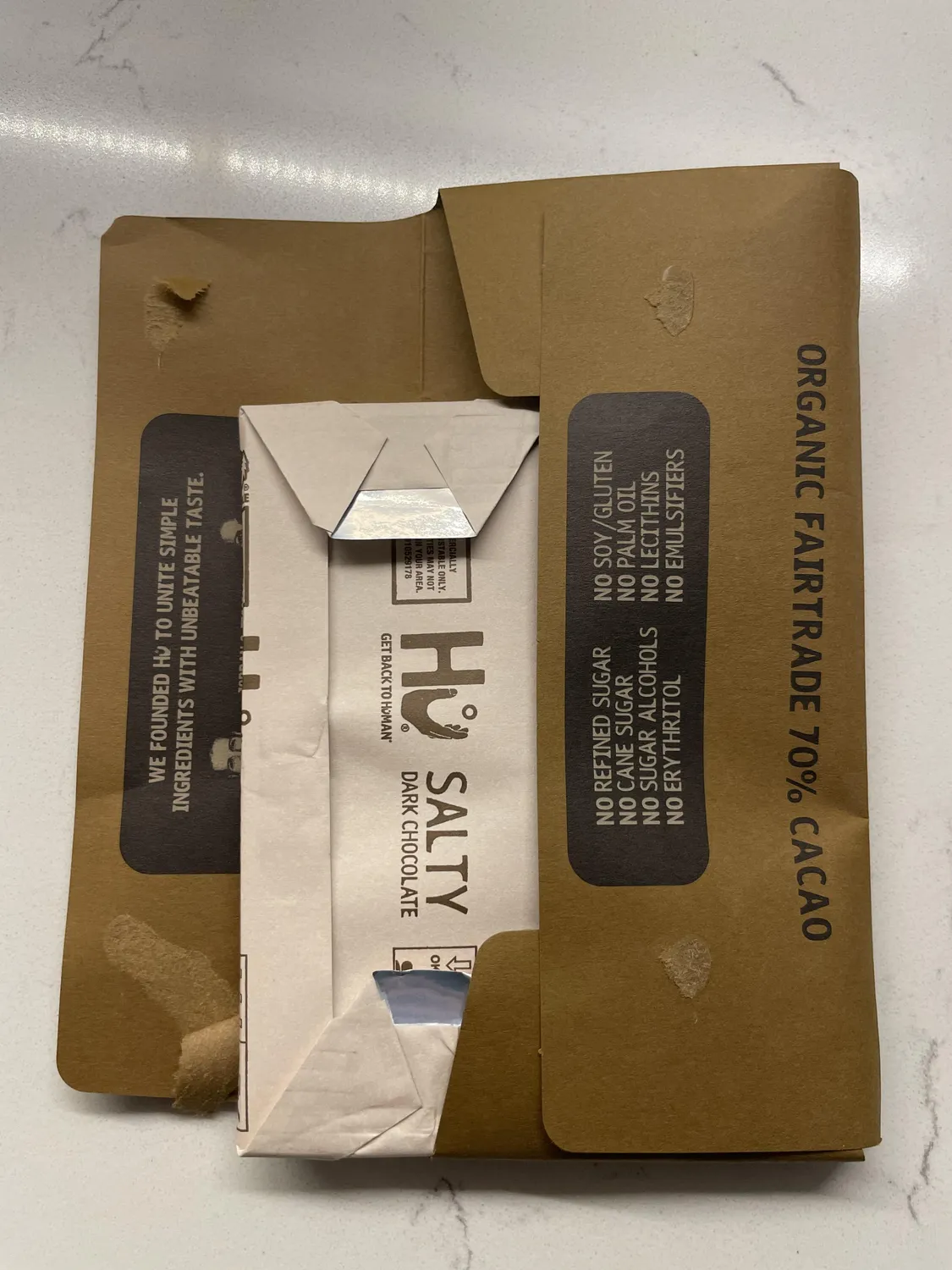 Hu Salty chokoladebar 6-pak 70% havsalt