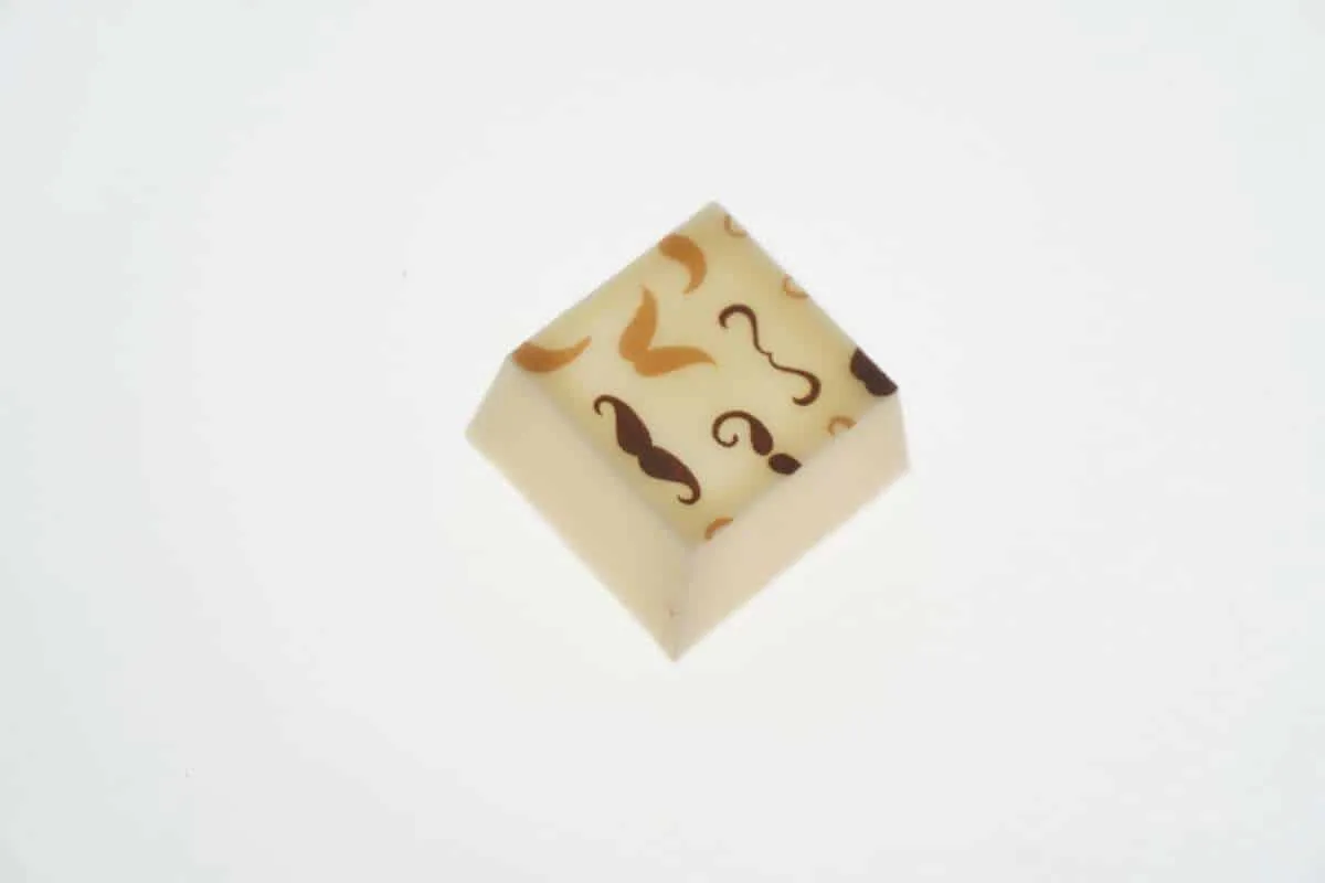 Chokoman Mustache mønsterark til chokolade