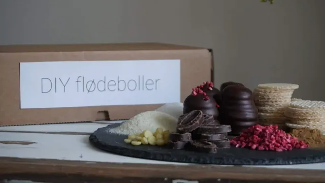 Chokoman DIY Flødebollekit 25 stk Valrhona