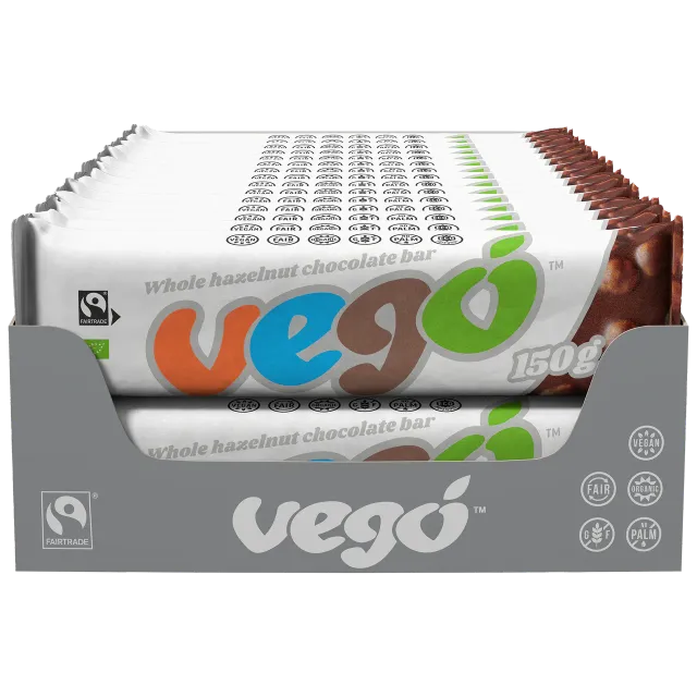 Vego Bar hasselnødde chokolade 150 g økologisk