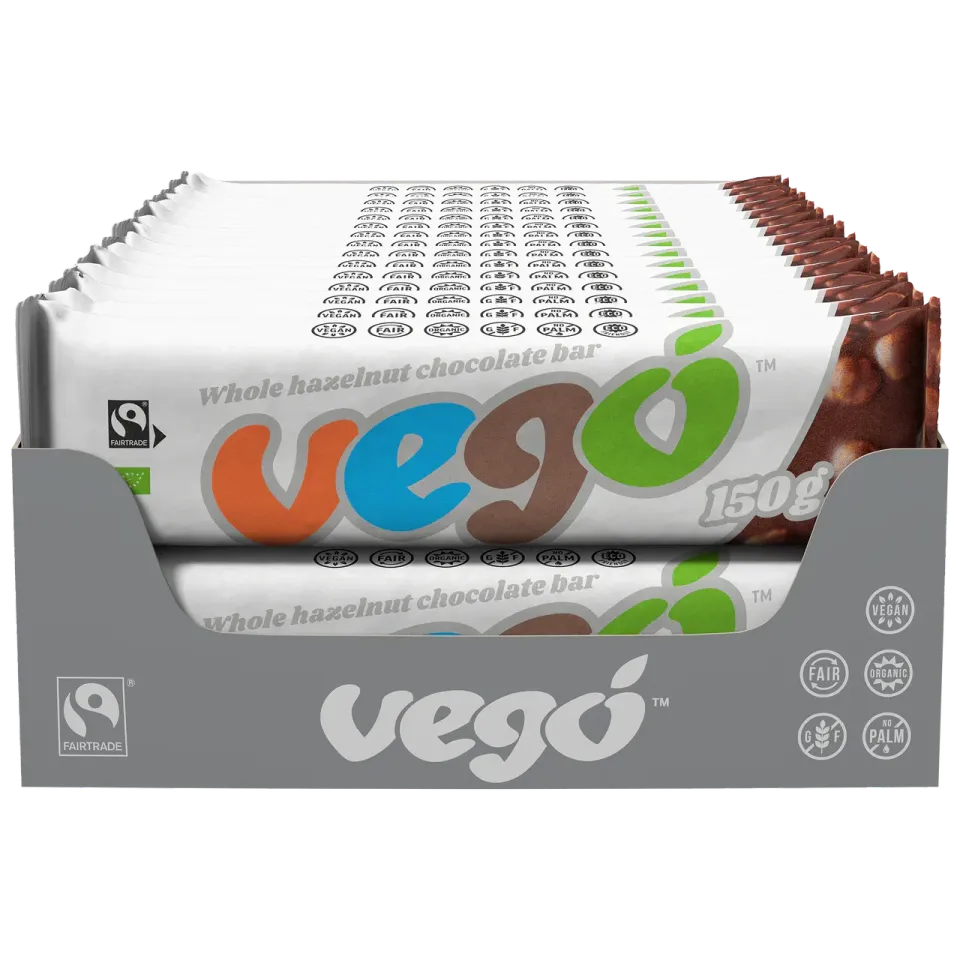 Vego Bar hasselnødde chokolade 150 g økologisk