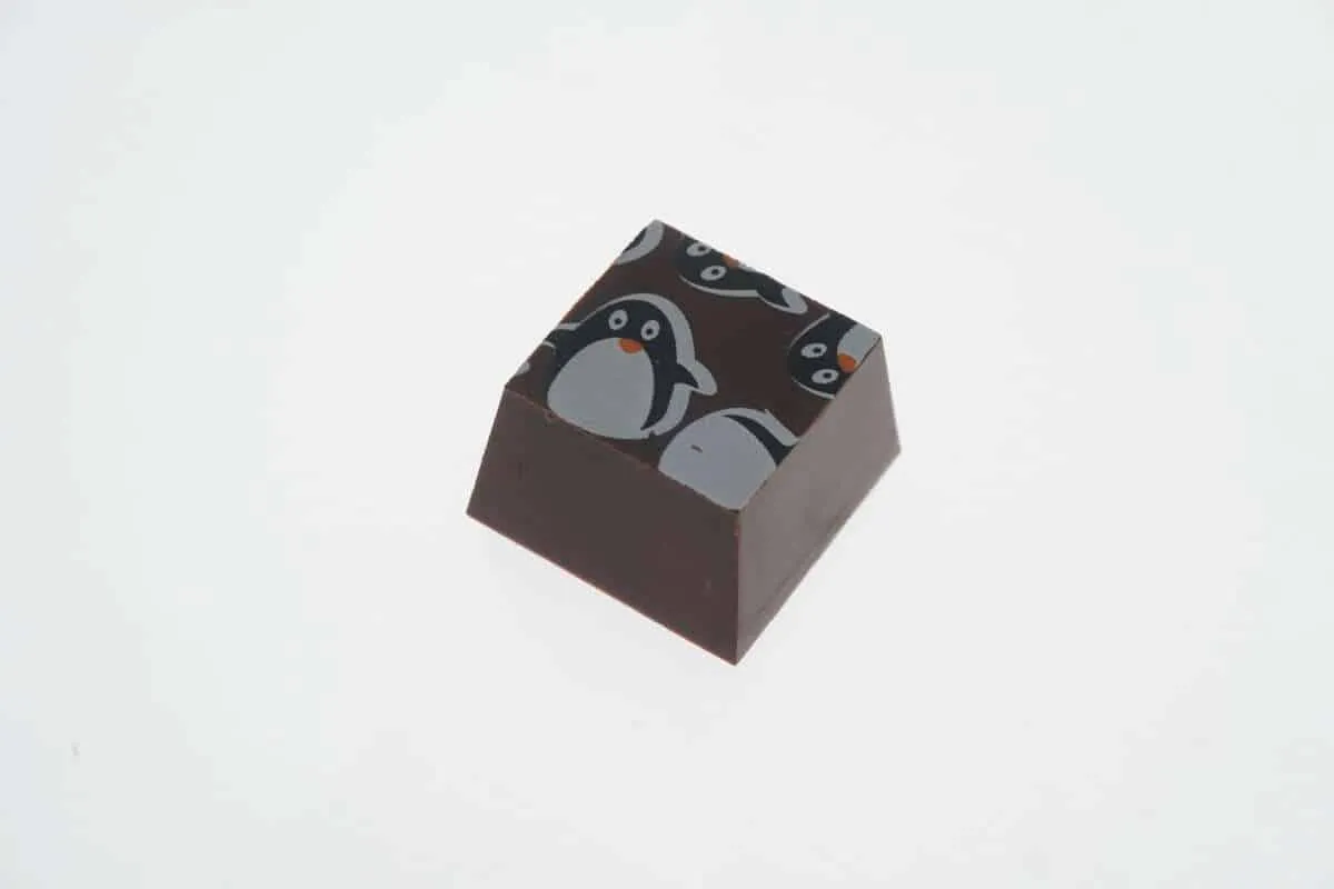 Chokoman Pingu mønsterark til chokolade præg